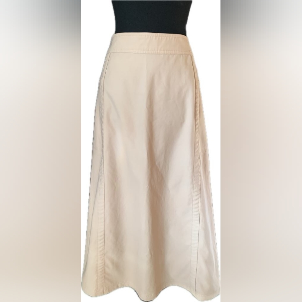 Patagonia Water Girl Women's Tan Mid Length Khaki Skirt Size 10 - Picture 1 of 8